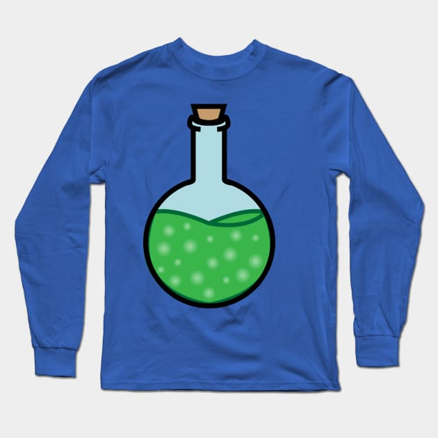 DIY Single Green Potion or Poison for Tabletop Board Games (Style 3) Long Sleeve T-Shirt by GorsskyVlogs